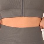 Conjunto Legging Canelada Básica Cinza Bold