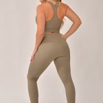Conjunto Legging Canelada Básica Acinzentado Bold