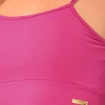 Top Fitness com Bojo Alcinha Rosa Fúcsia Back