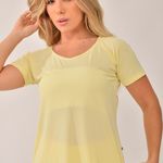 Blusa Fitness Amarelo Pastel Air Dry Fit