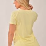 Blusa Fitness Amarelo Pastel Air Dry Fit