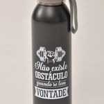 Garrafa Squeeze Alumínio 650ml Preta