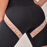 Bermuda Com Elástico Divino Corpo Marrom Label