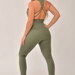 Conjunto Legging Cintura Alta Fitness Verde Full