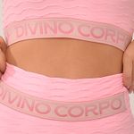 Conjunto Legging Fitness Cintura Alta Rosa Com Elástico  Send