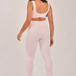 Conjunto Legging Fitness Cintura Alta Rosa Bebe Flex