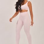 Conjunto Legging Fitness Cintura Alta Rosa Bebe Flex