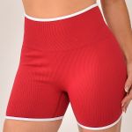 Short Fitness Cintura Alta Vermelho Clean