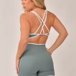 Conjunto Short Fitness Cintura Alta Verde Clean