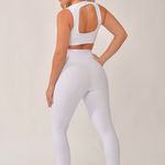 Conjunto Legging Fitness Branco Safari