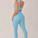 Conjunto Legging Fitness Azul Safari