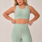 Conjunto Bermuda Fitness Verde Safari