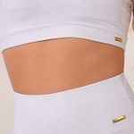 Conjunto Bermuda Fitness Branca Safari
