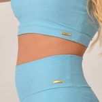 Conjunto Bermuda Fitness Azul Safari