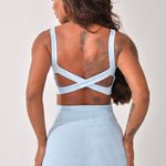 Conjunto Short Fitness Cintura Alta Azul DC