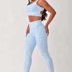 Conjunto Legging Fitness Cintura Alta Azul DC