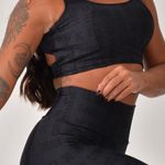 Conjunto Legging Fitness Cintura Alta Preta DC