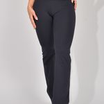 Calça Legging Fitness Cintura Alta Preta Bailarina Flare