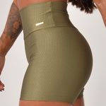Short Fitness Cintura Alta Verde Prada