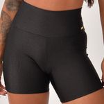 Short Fitness Cintura Alta Preto Prada