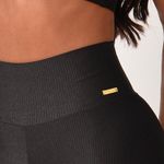 Short Fitness Cintura Alta Preto Prada