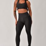 Conjunto Legging Fitness Cintura Alta Preto Prada