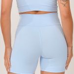 Bermuda Com Bolso Básica Azul JuPxt