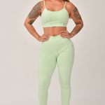 Conjunto Legging Com Bolso e Top Alcinha Verde JuPxt
