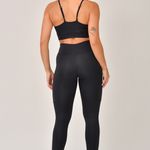 Conjunto Legging Com Bolso e Top Alcinha Preta JuPxt