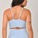 Conjunto Legging Com Bolso e Top Alcinha Azul JuPxt