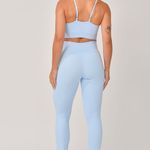 Conjunto Legging Com Bolso e Top Alcinha Azul JuPxt