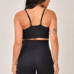 Conjunto Bermuda Com Bolso e Top Alcinha Preto JuPxt