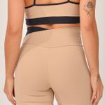 Bermuda Cós Transpassado Marrom e Preto Duo JuPxt