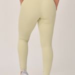 Legging Cós Transpassado Verde e Off White Duo JuPxt