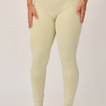 Legging Cós Transpassado Verde e Off White Duo JuPxt