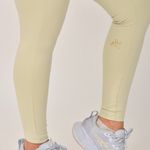 Legging Cós Transpassado Verde e Off White Duo JuPxt