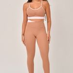 Conjunto Legging Marrom e Rosa Duo JuPxt