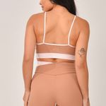 Conjunto Bermuda Marrom e Rosa Duo JuPxt