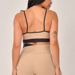 Conjunto Bermuda Marrom e Preto Duo JuPxt