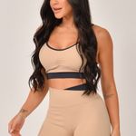 Conjunto Bermuda Marrom e Preto Duo JuPxt