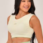 Cropped Recorte Costas Off White JuPxt