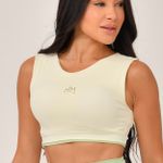 Cropped Recorte Costas Off White JuPxt