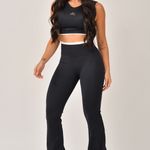 Conjunto Calça Flare Preto JuPxt