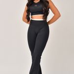 Conjunto Calça Flare Preto JuPxt