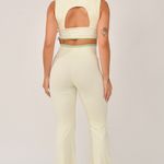 Conjunto Calça Flare Off White JuPxt