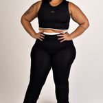 Calça Flare Cintura Alta Preta JuPxt