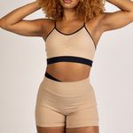 Conjunto Bermuda Marrom e Preto Duo JuPxt