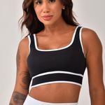 Top Fitness Com Bojo Preto Flora