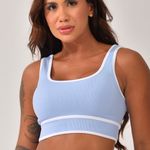 Top Fitness Com Bojo Azul Flora