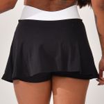 Short Saia Fitness Preto Flora